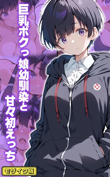 初恋ラボ❤フルカラー-巨乳ボクっ娘幼馴染と甘々初えっち モザイク版/